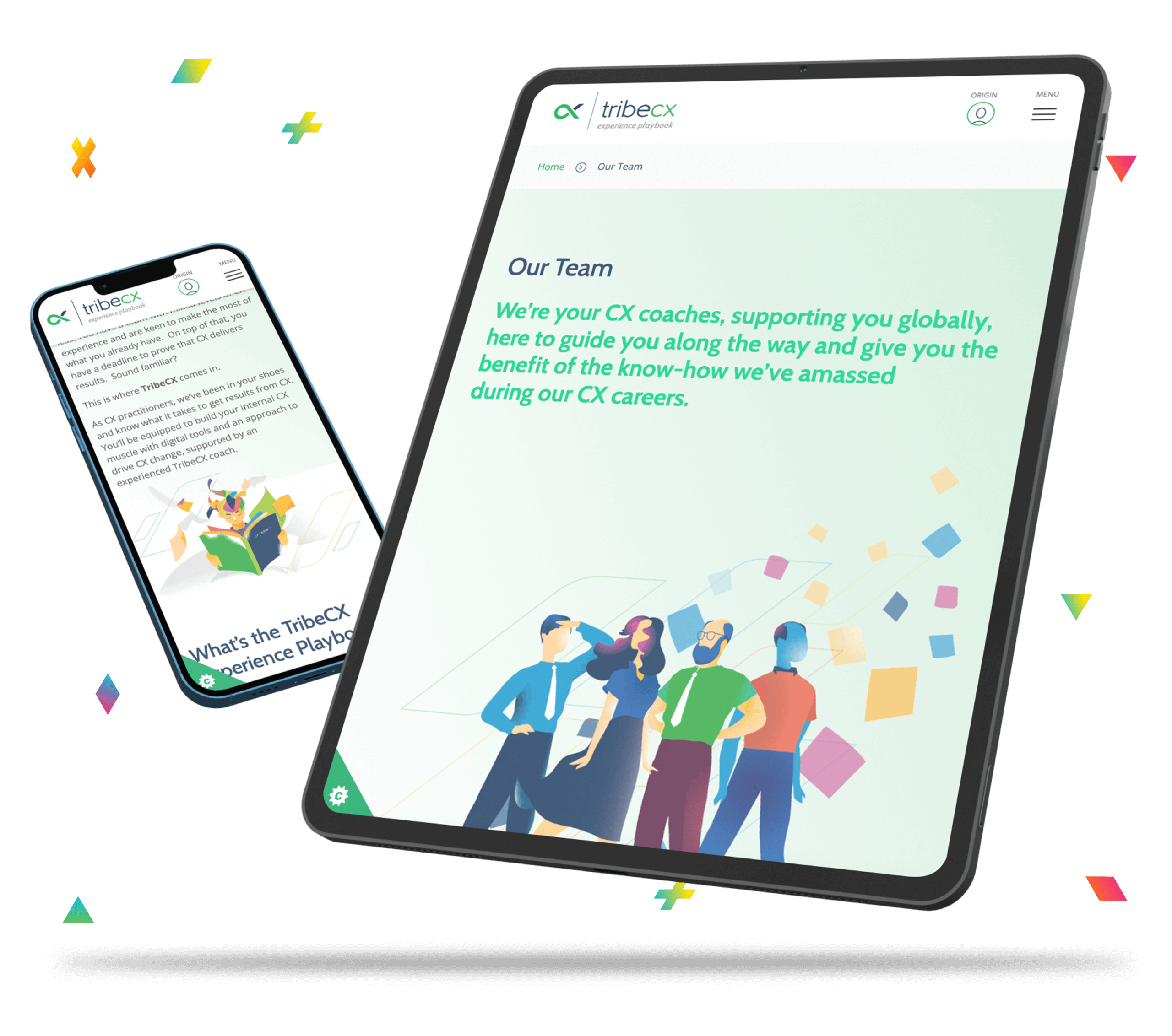 TribeCX website design and development