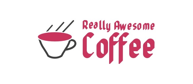 really awesome coffee logo