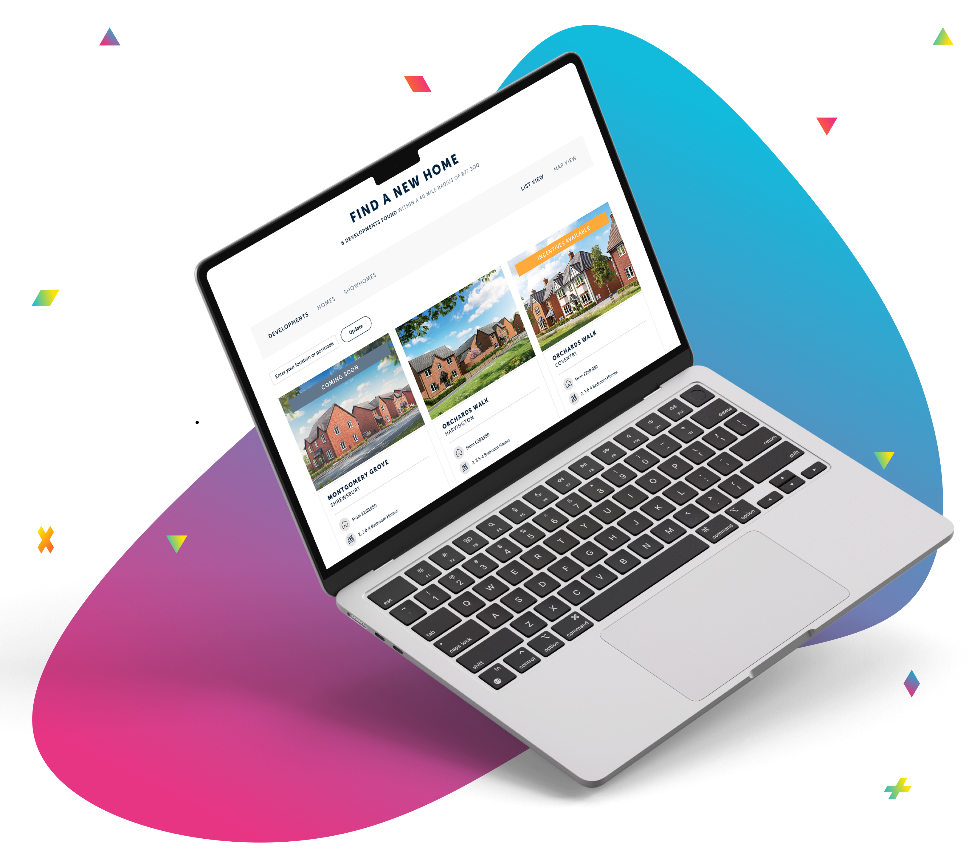 Lioncourt Homes Desktop Website